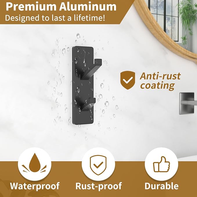 susswiff Self Adhesive Coat Hooks - Image 3