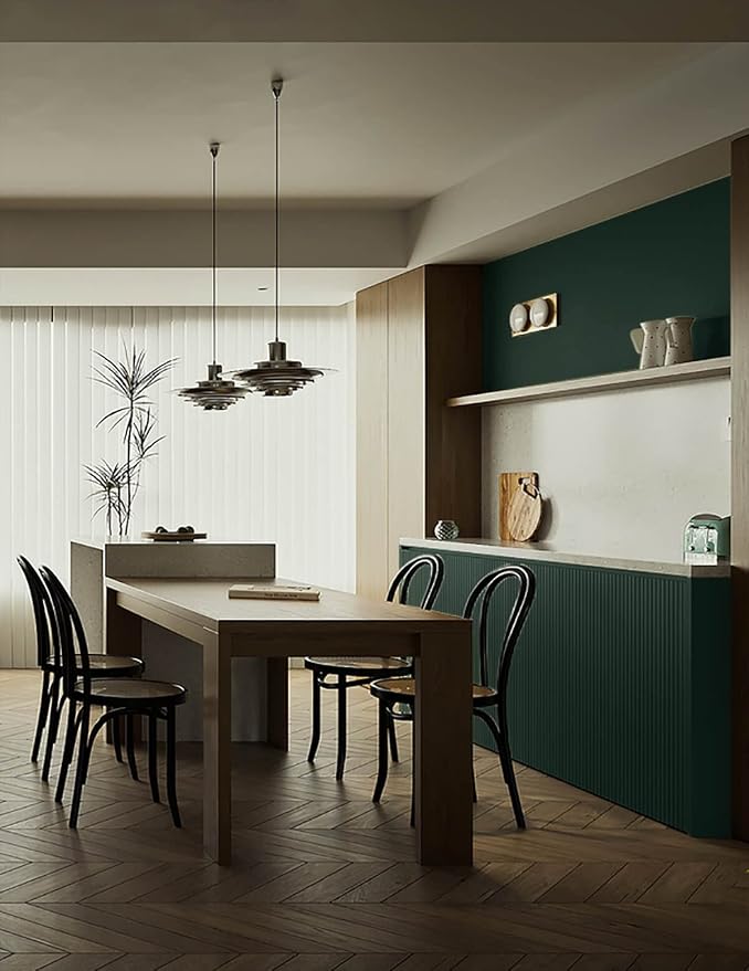 Dimoon 236''x15.7'' Emerald Dark Skin Peel and Stick Wallpaper Contact Paper - Image 6