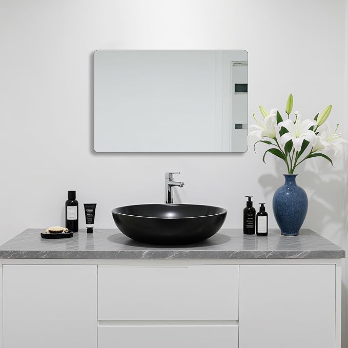 Frameless Mirror, Rectangle Bathroom Mirror - Image 7