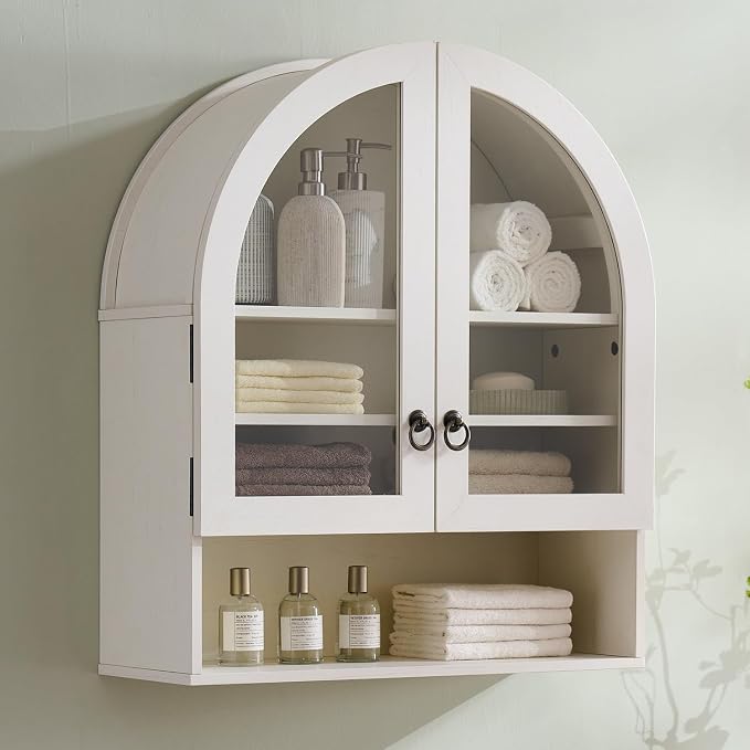 IFGET Bathroom Arched Wall Cabinet, 23.6'' Wide Medicine Cabinet by IFGETEnrichYourLivingSpace