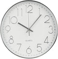 Wall Clock 10 Inch Non-Ticking Silent Modern Simple Style Round Decor Clock by BAKBRAND