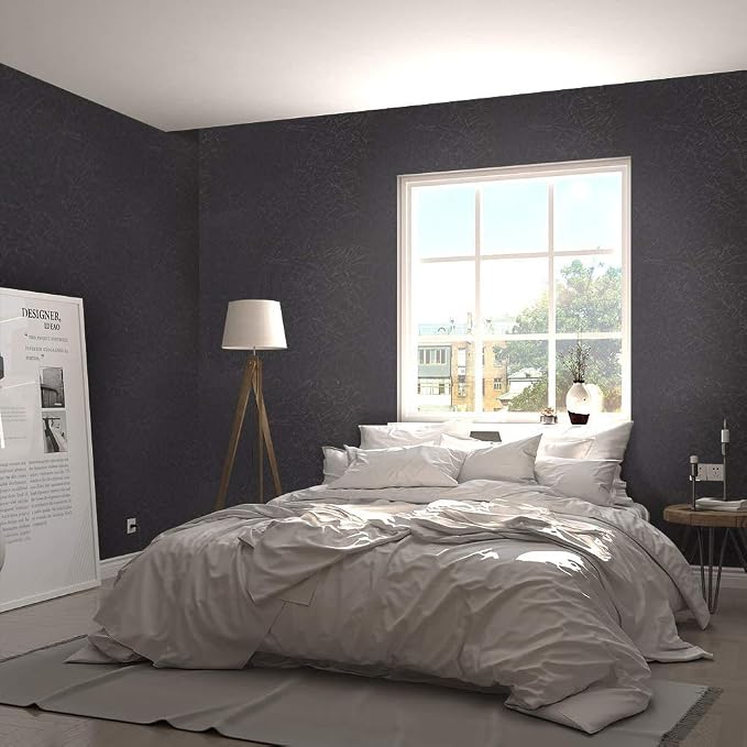 Black Silk Wallpaper Embossed Self Adhesive Peel and Stick Wallpaper Contact - Image 5