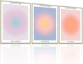 NCYEL 3 Colorful Abstract Posters Room Aesthetic Reiki Gradient Spiritual by NCYEL