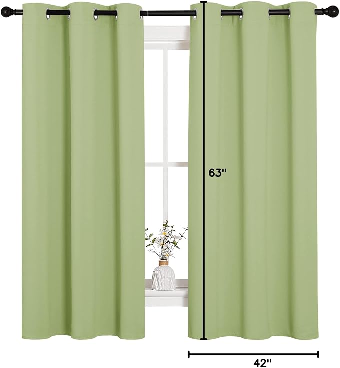 NICETOWN Curtains for Bedroom, Grommet Top Blackout Drapes for Son's Room - Image 9