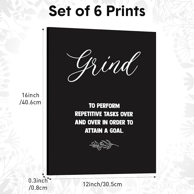 Coume 6 Pack Art Acoustic Panels 12" x 16" Inspirational Self Adhesive - Image 2