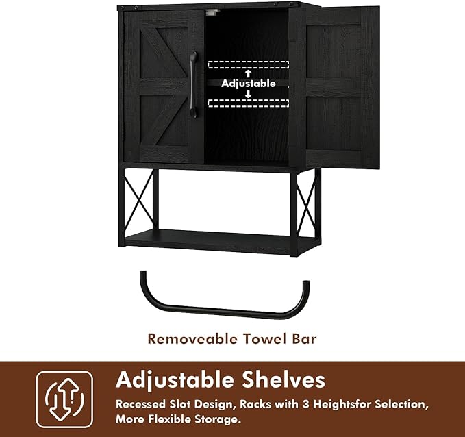 RUSTOWN Farmhouse Rustic Medicine Cabinet - Image 7