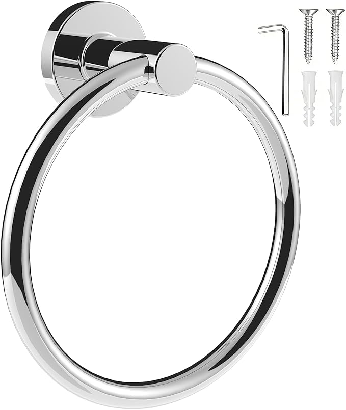 SetSail Towel Holder for Bathroom Wall Stainless Steel Hand Towel Ring Heavy by SetSail