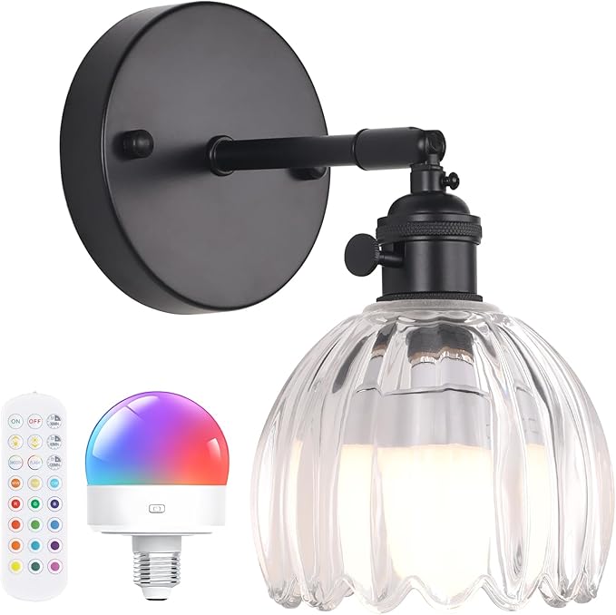 Shenmoyl Vintage Battery Operated Wall Sconce by Shenmoyl