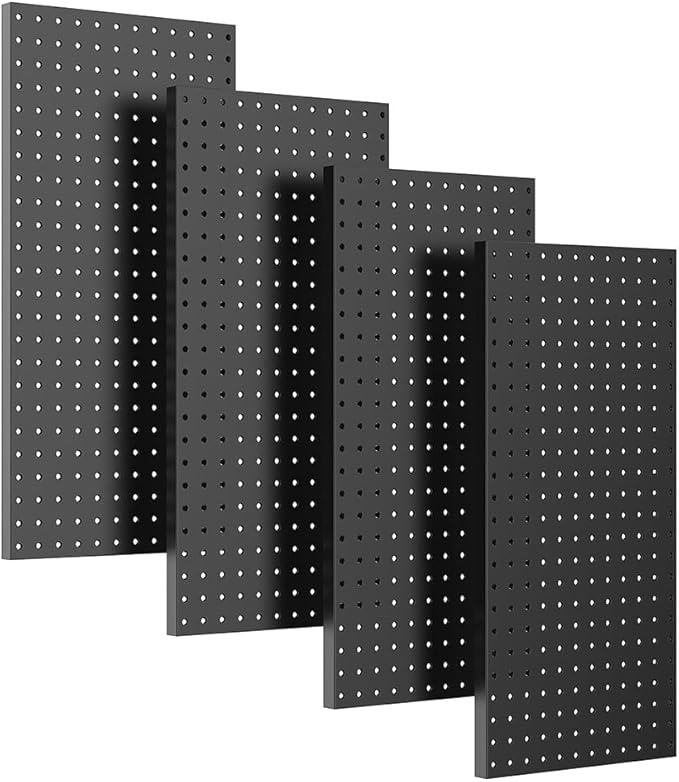 Ultrawall 4 Pcs Metal Pegboard Wall Panels, Peg Boards by UltrawallGarageToolsOrganizer
