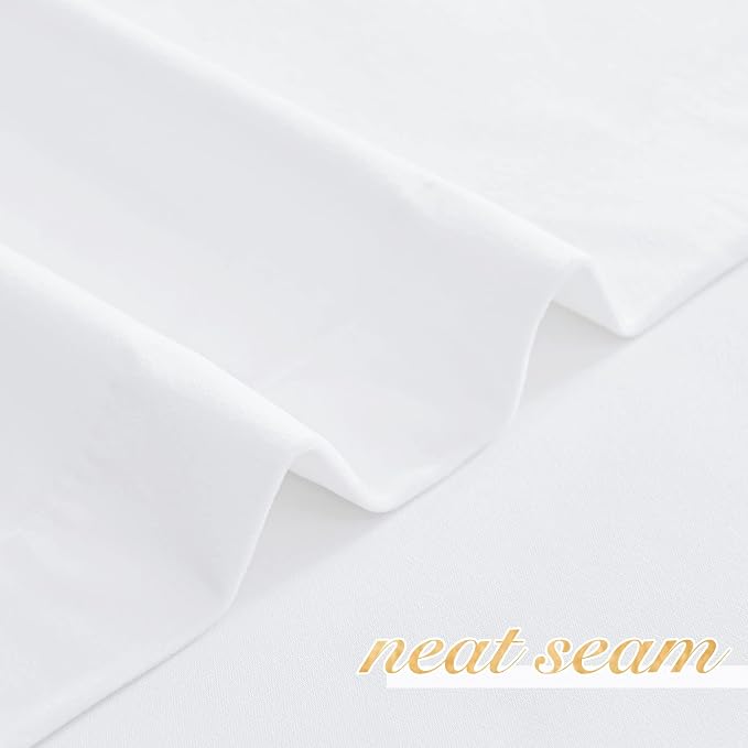 NICETOWN White Velvet Curtains 90 inches Long 2 Panels Set, Thermal Insulated - Image 6