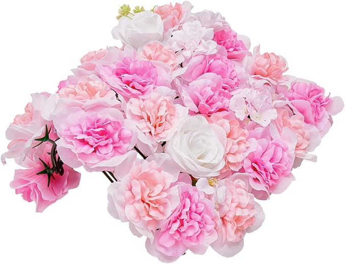 VEVOR 3D Flower Wall Panel, Artificial Floral Wall Background Mesh Backing Mat - Image 11