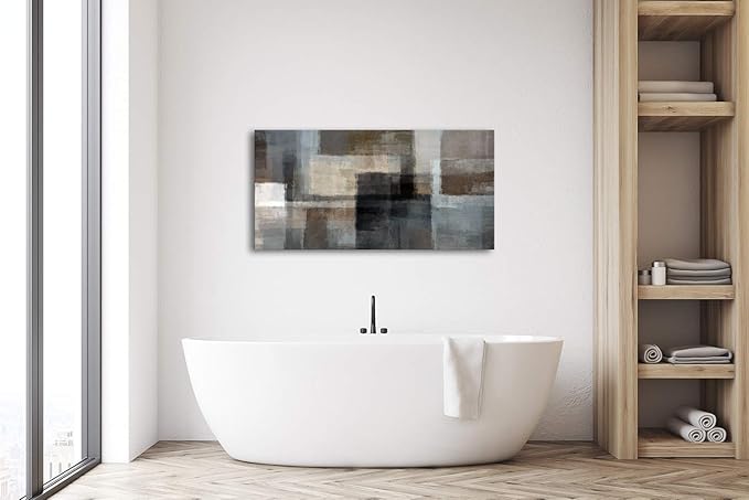 Cao Gen Decor Art A62450 Canvas Prints Abstract Wall Art Print Paintings Grey - Image 6