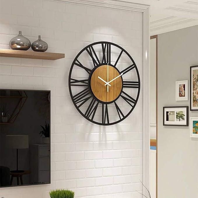 1st owned Wall Clocks for Living Room Decor, Round Silent Non Ticking, Modern - Image 7