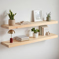 Homeforia 36 inch Natural Floating Shelf, High End Solid Real Wood 36inch Small by Homeforia