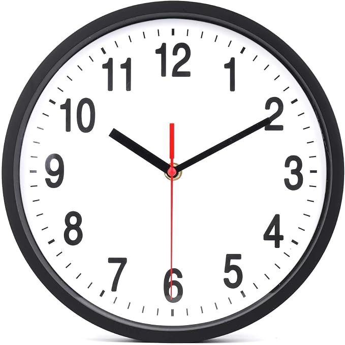 Foraineam 2-Pack Silent Non Ticking Wall Clock - Image 2