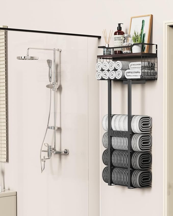 Large Towel Rack & Bathroom Towel Holder - Image 6