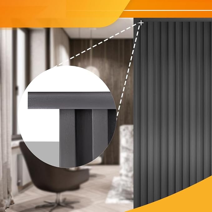 OUZUGIE 8-Pack 57 Inches, WPC Slat Wall Panel Trim, Corner Guard - Image 4