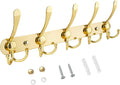 TICONN Wall Mounted Coat Rack, Five Heavy Duty Tri Hooks All Metal Construction by TICONN