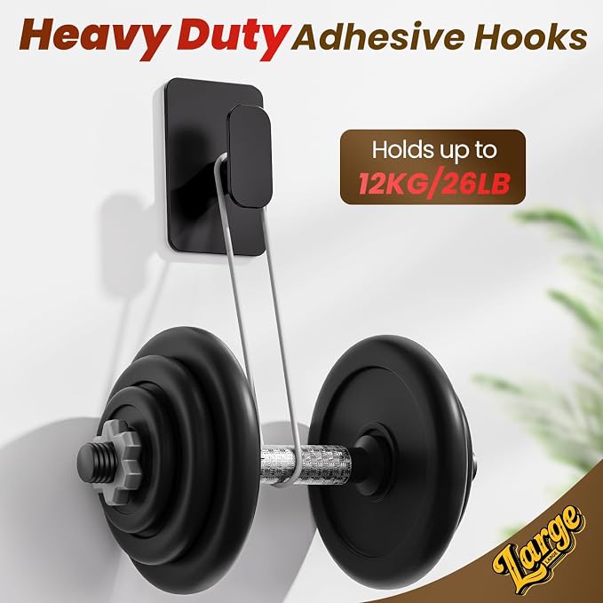 Large Heavy Duty Wall Hooks - 26lb Max - Image 5