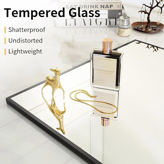 VooBang Mirror Full Length, Aluminum Alloy Frame Full Body Mirror, Standing - Image 3