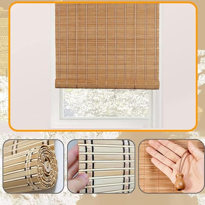 Bamboo Shades for Outdoor Patio, Custom Bamboo Blinds for Interior Windows - Image 3