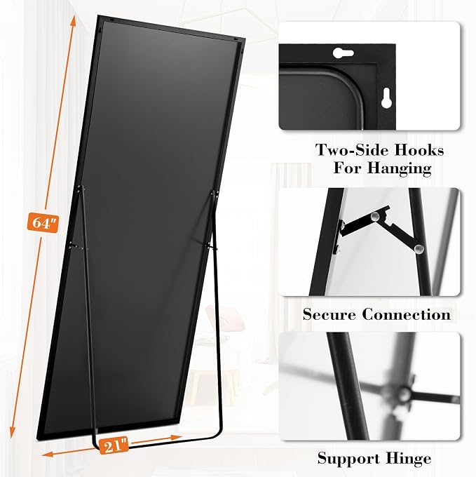 Mirror Full Length, Upgraded 21"x64" Body Wall Mirrors - Image 2