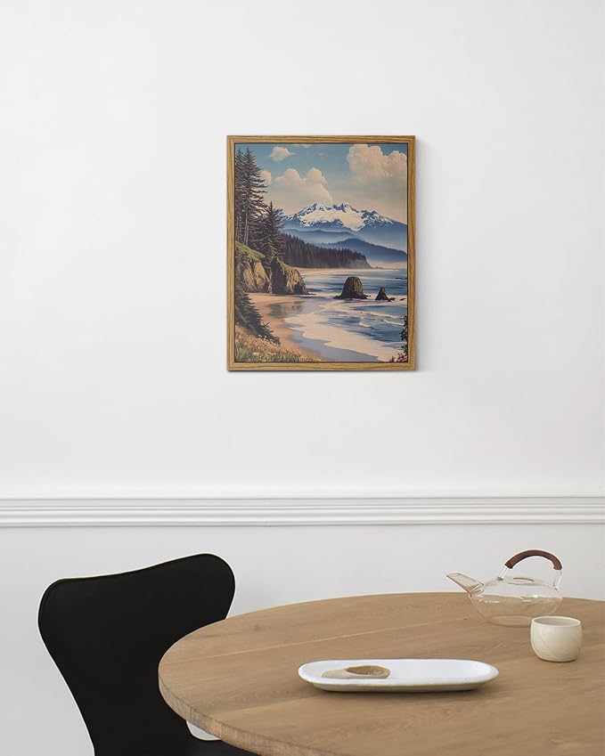 InSimSea Framed Canvas Wall Art, Vintage National Park Art - Image 7