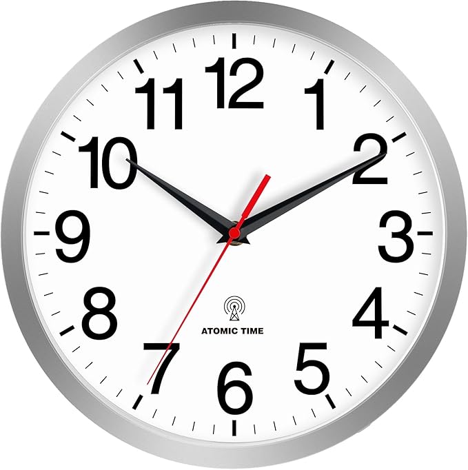 Rohioue Atomic Wall Clock Modern 10 Inch Battery Operated Analog Clock by RohioueWallClock