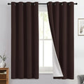 Yakamok 100% Blackout Curtain Panels 63 inches Cold and Light Blocking Drapes by Yakamok