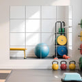 Ruomeng Home Gym Mirrors 14" x 12" x 16Pcs Wall Mounted Mirror Glass Frameless by Ruomeng