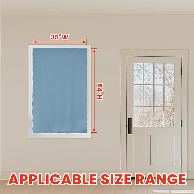 AJAZZ self Adhesive Portable 100% Blackout Curtains Simple and Easy to - Image 8