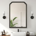 WallBeyond Wooden Framed Wall Mirror, Natural Wood Bathroom Vanity Mirror by WallBeyond