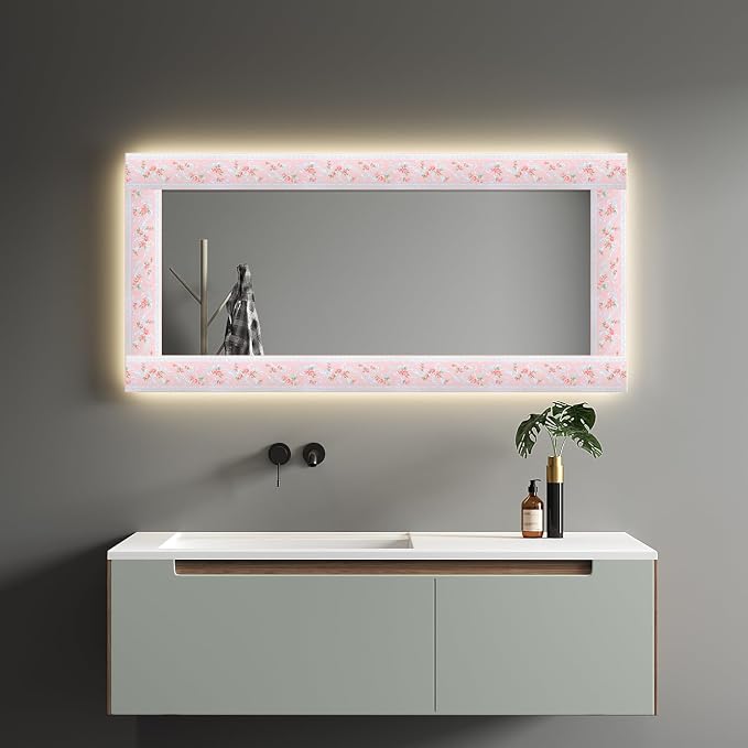 AbaBoorty Pink Flower Pattern Wallpaper Trim - Image 2