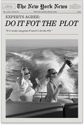 noxozoqm Black and White Fashion Hot Girl Poster Fun Do It by Unknown