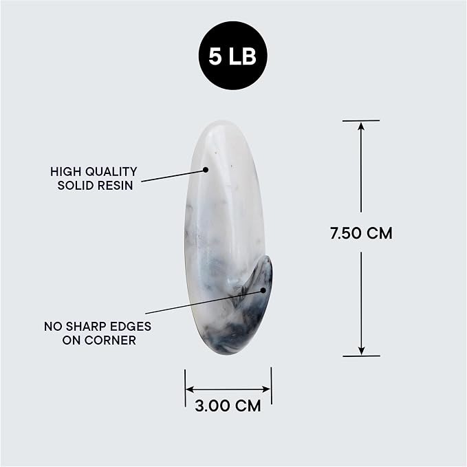 Indian Shelf Decorative Resin Adhesive Wall Hooks - Image 3