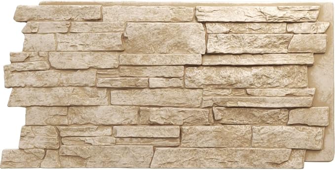 Ekena Millwork 49"W x 25 1/2"H x 1 1/4"D Acadia Ledge Stacked Stone, StoneWall by EkenaMillwork