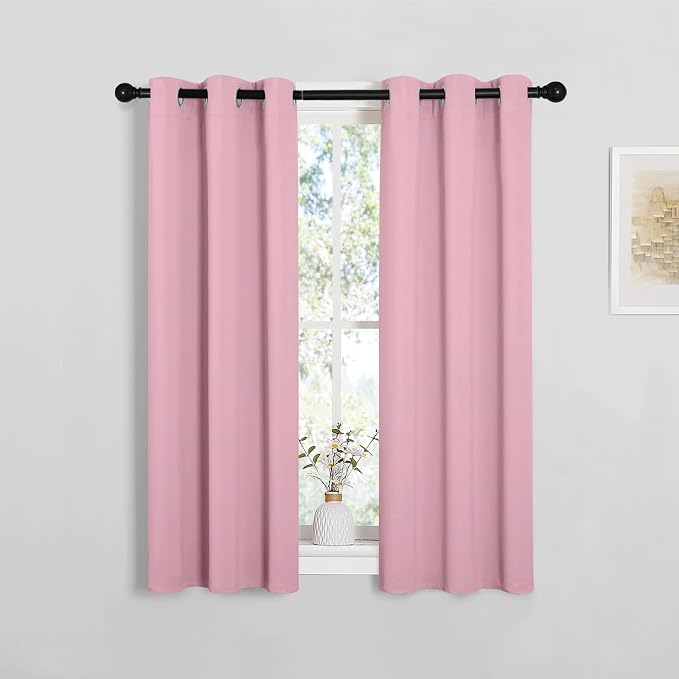 NICETOWN Window Curtain Panels, Thermal Insulated Solid Grommet Blackout by NICETOWN