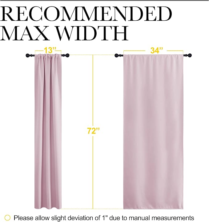 NICETOWN Blackout Curtains for Living Curtains, Room Darkening Draperies Window - Image 7