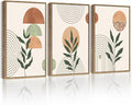 PHOPAGO Boho Wall Art Sage Plant Botanical Bohemain Framed Wall Printing by PHOPAGO