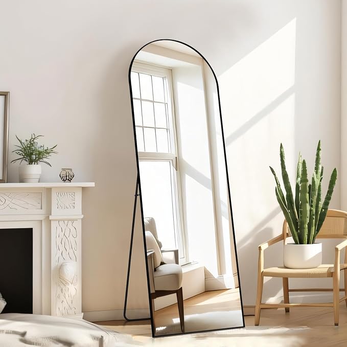 Arched Mirror Full Length, Upgraded 16"x59" Body Wall Mirrors - Image 6