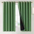 NICETOWN 100% Blackout Lined Curtains, Forest Green, 1 Pair, 2 Thick Layers by NICETOWN