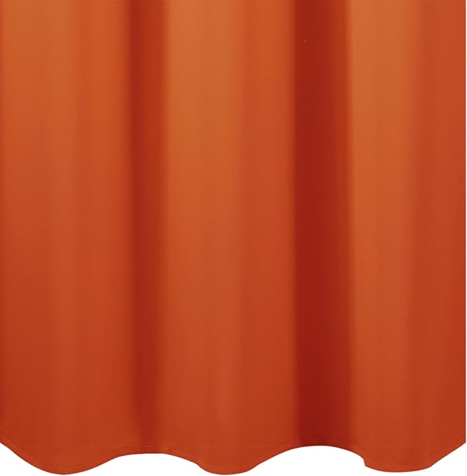 LEMOMO Blackout Curtains 52 x 120 Inch Long Orange Curtains Set of 2 Panels - Image 8