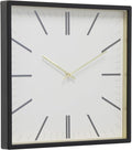 Forma Square Modern Wall Clock, Quartz Movement, Glass Face, Contemporary by STUDIODESIGNSHOME