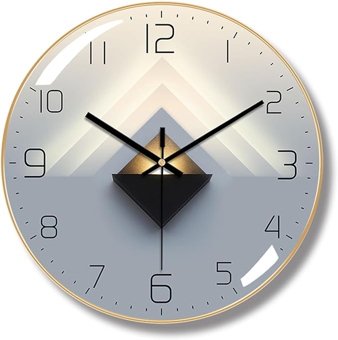 Ergocar Silent Modern Wall Art Deco Clock, Suitable by Ergocar