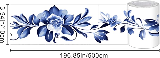 HOMETITUTE Wallpaper Border Peel and Stick Decorative Wall Trim Self Adhesive - Image 3