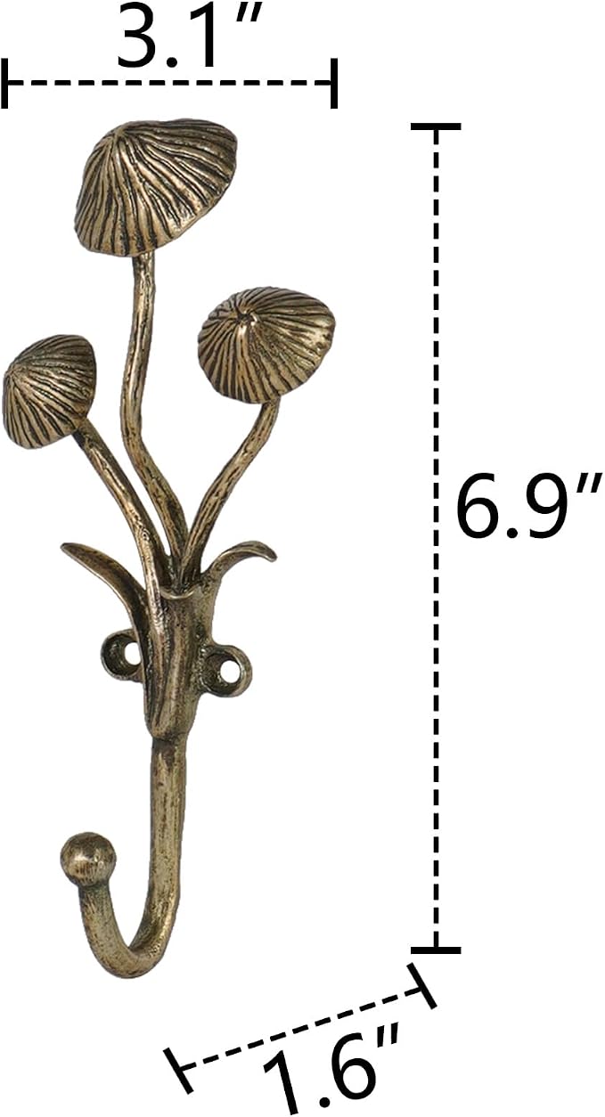 SOFFEE DESIGN 2pcs Metal Gold Coat Hooks - Image 5