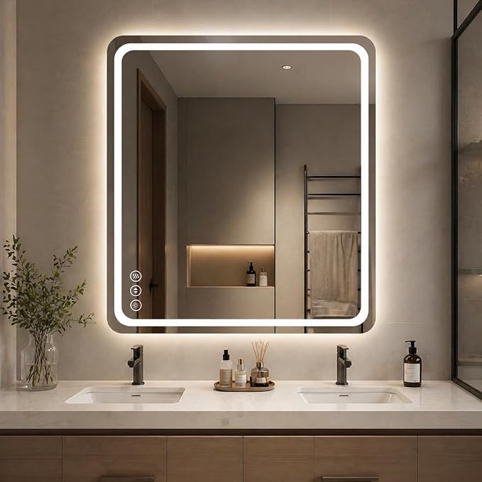 30" x 36" Led Bathroom Mirror by Lmsedf