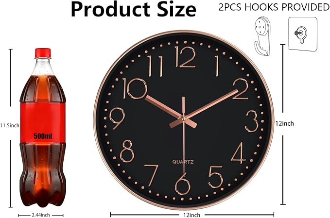 Modern Silent Wall Clock - Image 3