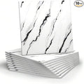 Chejiaye 10pcs Marble Peel and Stick Backsplash Waterproof Washroom Wall Panels by Chejiaye