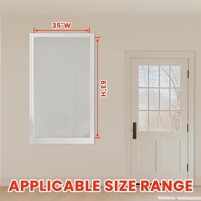 AJAZZ self Adhesive Portable 100% Blackout Curtains Simple and Easy to - Image 5